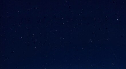 Minimalist Starry Night Serene Background Tiny White Dots Deep Navy Blue Sky Tranquil Celestial Scene