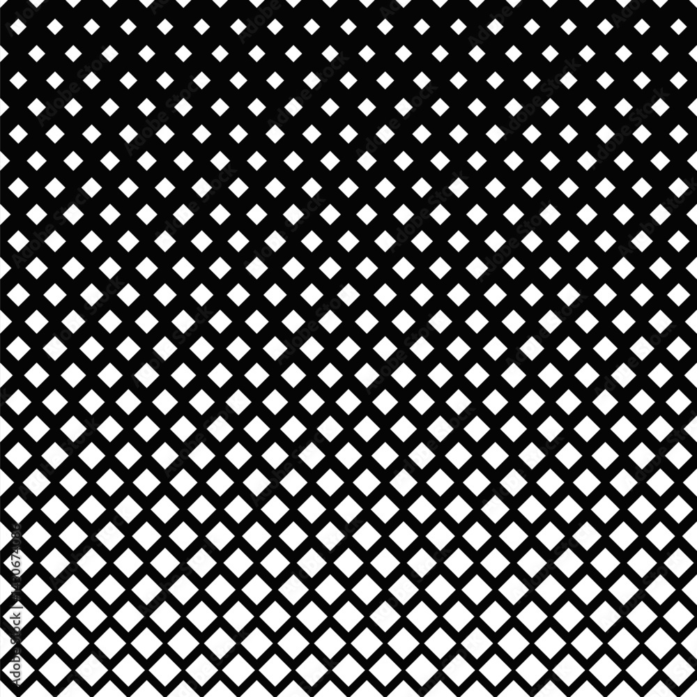 Poster repeating square pattern background - monochrome abstract vector illustration