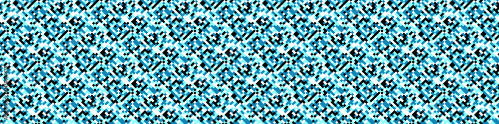 Poster horizontal abstract seamless mosaic pattern background design - repetitive vector graphic with geome
