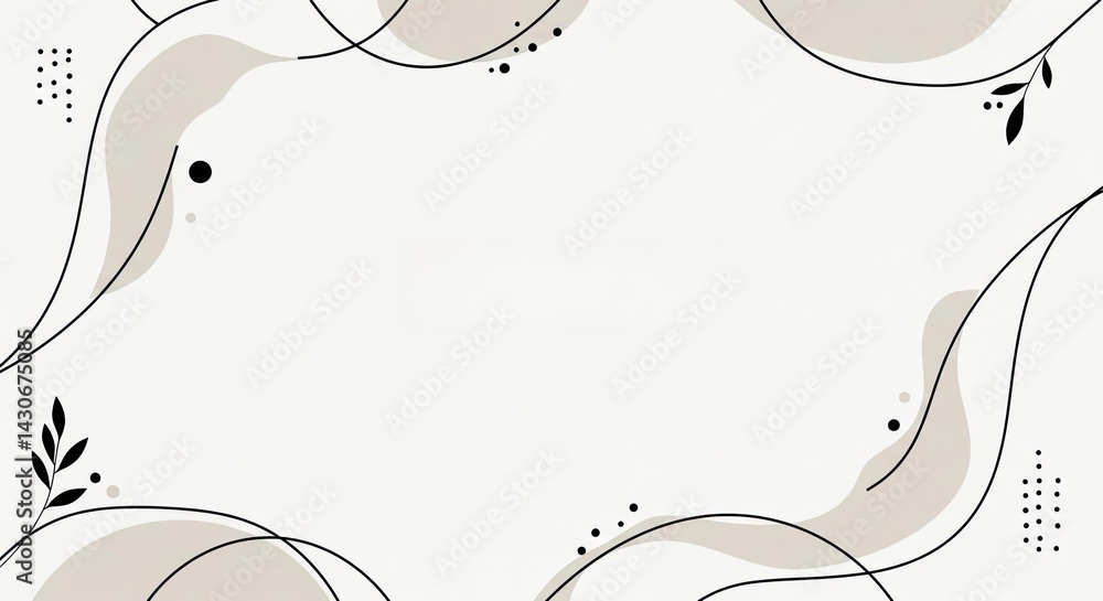 Poster simple line art designs elegant background black white canvas pattern minimal geometric design textu
