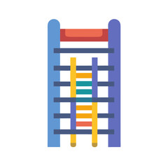 Colorful Climbing Frame, Play Structure for Kids Illustration