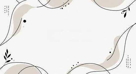 Simple Line Art Designs Elegant Background Black White Canvas Pattern Minimal Geometric Design Texture Illustration Modern