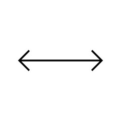 Dual thin long straight double ended arrow.