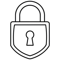 lock icon vector illustration