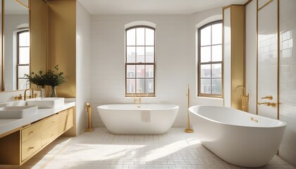 interior modern design room 3d