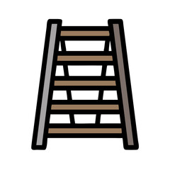 Simple ladder illustration on a black background image