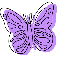 Handrawn Butterfly Icon