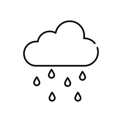 Fototapeta premium Rain Vector icon