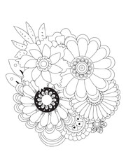 Zentangle Botanical Flower Drawing for Quiet Creativity