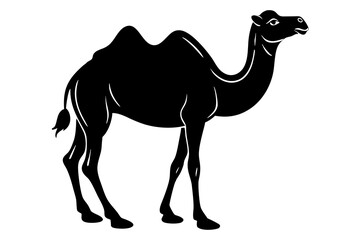 camel silhouette vector, camel icon black vector 