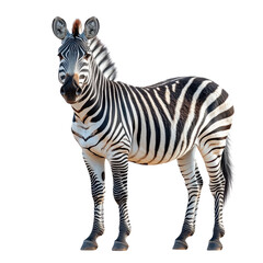 Fototapeta premium zebra isolated on transparent background.