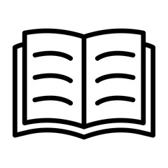 Book Vector Line Icon Design