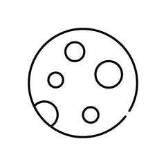 Moon  Vector icon