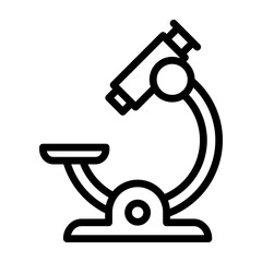 Microscope Vector Line Icon Design