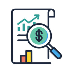 Financial Analysis with Growing Graph and Magnifying Glass