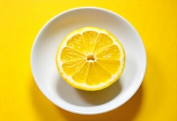 ripe lemon fruit isolated on white background