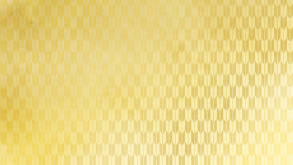 和の背景　金色の矢絣文様パターン