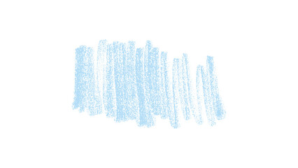 Light Blue Crayon Texture Scribble, Soft Pastel Hand Drawn Shading on White Background.