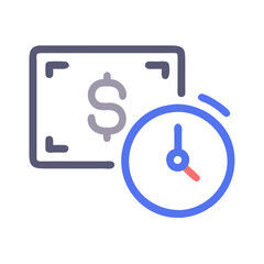 Time is money: Deadline or investment illustration