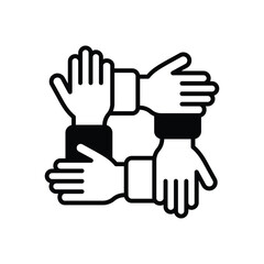 Team Work icon vector stock illustration