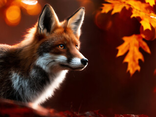 red fox in the wild