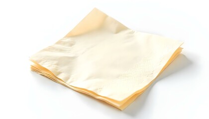 paper napkin isolated on white background