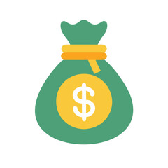 Money Bag Icon - Wealth and Fortune Representation