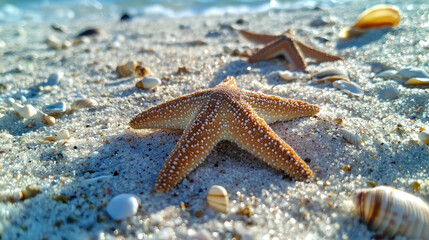 starfish on the beach