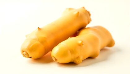 fresh ginger isolated on white background