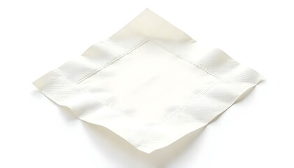 paper napkin isolated on white background