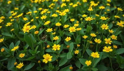 Fototapeta premium Abundant Yellow Flowers
