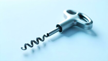 Corkscrew on white background