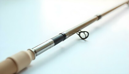 feeder rod for fishing isolated on white background