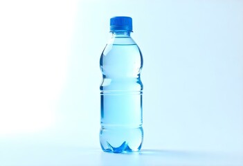 water bottles isolated on white background