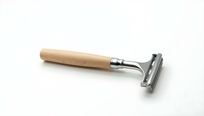 Shaving razor instrument isolated on a white background.