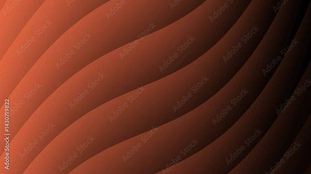 Poster a smooth gradient background featuring flowing wavy patterns in shades of reddish-brown, creating a 