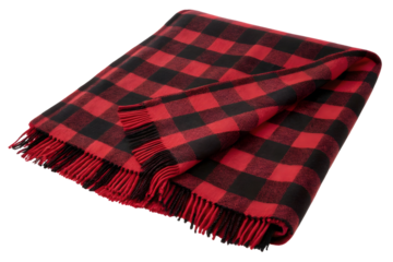 Cozy plaid blanket perfect for chilly evenings and outdoor gatherings