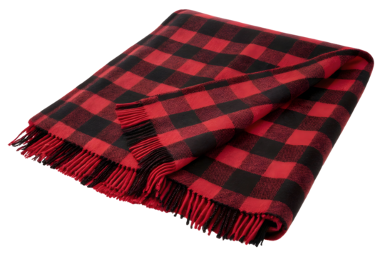 Cozy plaid blanket perfect for chilly evenings and outdoor gatherings