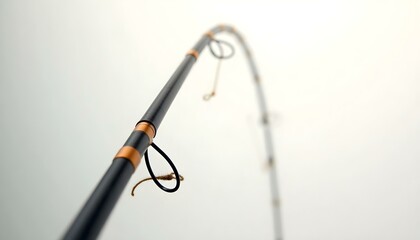 feeder rod for fishing isolated on white background