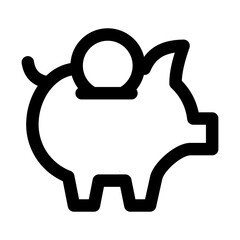 Outline Icon of Investment Context such as return, loss, etc