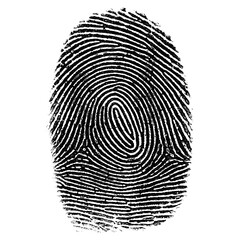 Dark Fingerprint Abstract: A Glittering Impression of Identity
