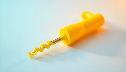 Corkscrew on white background