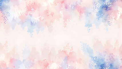 Soft Watercolor Abstract Background with Pink Blue Blend Design Texture Splash Effect ai