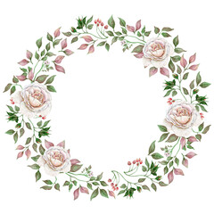 Delicate wreath of  flowers