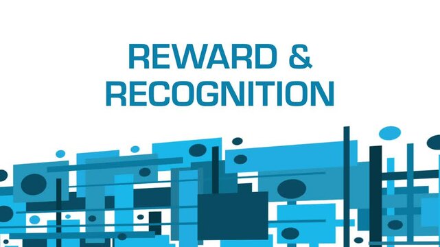 Reward And Recognition Blue Boxes Texture Bottom Sliding White Text 