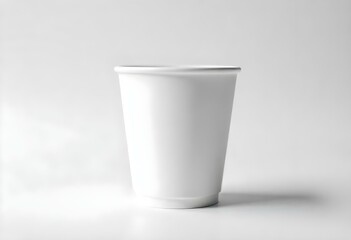 paper cup isolated on white background