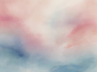 Obraz premium Soft Watercolor Abstract Background with Pink Blue Blend Design Texture Splash Effect ai