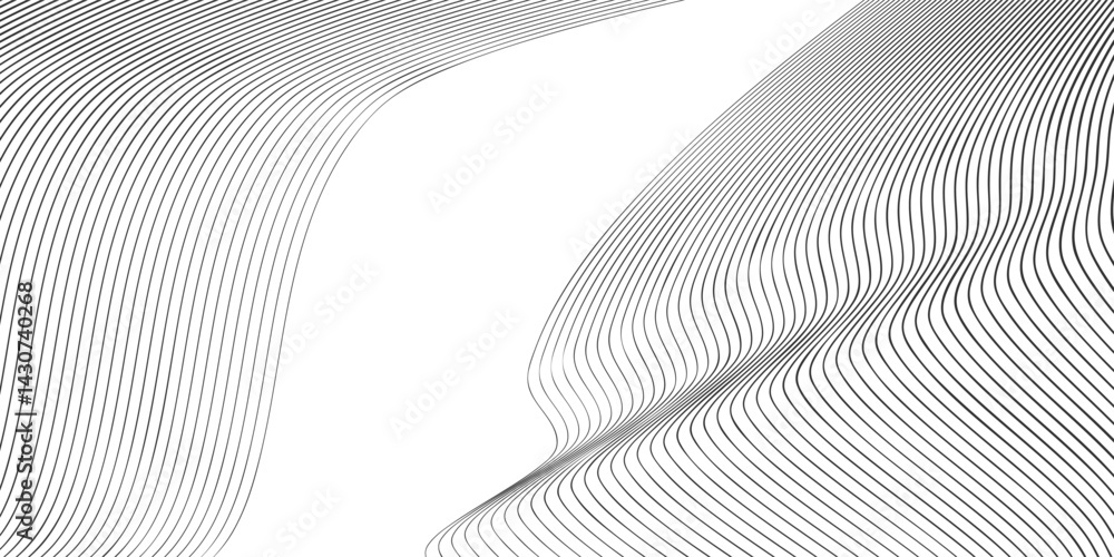 Poster vector illustration of the gray pattern of lines abstract background. eps10.