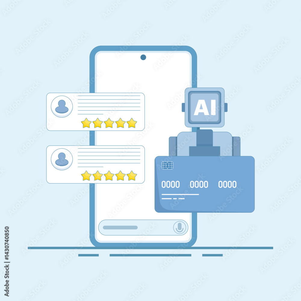 Poster ai conversion on mobile, ai chatbot for mobile, artificial intelligence conversion with customers. f