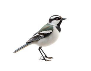 White-browed Wagtail on Transparent Background
